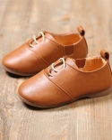لطيف الربيع الأطفال قبعة صغيرة أحذية النمط البريطاني الفتيان الأحذية الجلدية الفتيات الأسود لينة سوليد حذاء كاجوال