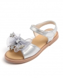 סנדלי בנות 2022 סוליה רכה חדשה נעלי נסיכות לילדות קטנות קשת קשת נעלי תינוק מזדמנות לילדים