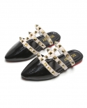 Fashion Rivet Pointed Toe Girls Casual Sandals Slippers