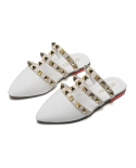 Fashion Rivet Pointed Toe Girls Casual Sandals Slippers