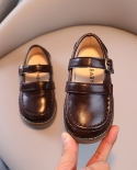 Zapatos de cuero para niñas Estilo vintage Niños Pisos casuales