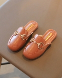 Fashion Soft Bottom Flip Flop Toe Wrapped Leather Casual Girl Sandals