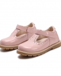 Vintage Shiny Patent Leather Princess Shoes Girls Cute Platform Casual Shoes