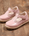 Zapatos de princesa de charol brillante Vintage, zapatos informales con plataforma bonita para niñas