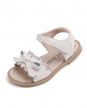 Girls Summer Soft Sole Bow Lace Shape Kids Princess Shoes Fashion Casual Sandals