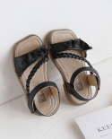 Temperament Girls Ruffled Childrens Princess Sandals Summer Soft-soled Beach Casual Shoes