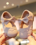 נעלי עור קטנות לילדים 2022 אביב חדש רך תחתון קשת בנות נעלי נסיכות של נעלי סקוטש מזדמנים