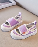 Zapatos de verano con velcro para niños, zapatos informales de fondo suave para niños y niñas