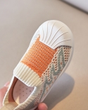 Fresh Color Matching Childrens Shell Toe Girls And Boys Flying Woven Soft Bottom Trendy Shoes