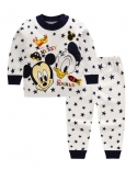 2022 New Baby Clothes Set Winter Cotton Newborn Baby Boy Girls Clothes Mickey Baby Pajamas Uni Childrens Clothing Set