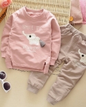Childrens Suit Fashion Baby Boys Wear Cotton Long Sleeve Tops And Trousers Sets 2pcs 2 5years Childrens Clothing Toddl