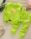 Childrens Clothes  Autumn And Winter Boys And Girls Longsleeved Oneck Clothes 26 Years Old Baby Tshirts And Pants Sets 