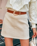 Tossy femmes élégant Plaid jupe courte solide Faux daim Chic Mini jupe dames mince une ligne jupes 2022 mode Streetwea