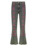 Tossy, pantalones vaqueros para mujer, pantalones de mezclilla de estilo Hip Hop con lavado de vendaje rosa, pantalones acampana