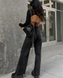 Tossy 2022, pantalones vaqueros de moda para mujer, pantalones vaqueros holgados informales con pierna recta, pantalones largos 