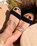 Women Rome Sandals New Summer Hot Retro Wedges Gladiator Non Slip Slippers Ladies Party Office Shoes Beach Sandals Slide