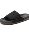 Summer Women Hook Loop Wedges Mid Heel Platform Peep Toe Solid Sponge Soles Casual Beach Outdoor Bread Shoes Zapatos De 