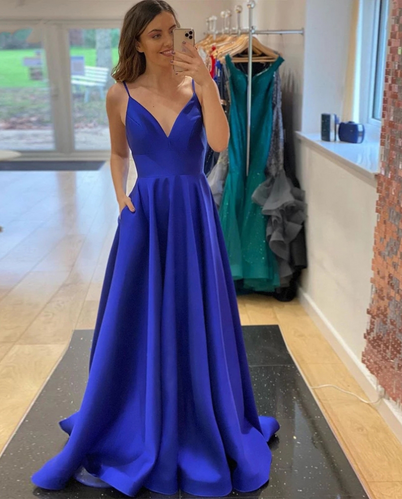 Photo of royal blue gown | Gowns, Long gown dress, Designer dresses