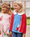 ملابس الأطفال الخريف الجديدة الفتيات أعلى قسم رقيقة قميص أطفال الدنيم