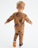 Otoño Nueva marca Trajes para niños Trajes de suéter de manga larga para niños