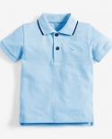 Summer New Childrens Clothing Cotton Childrens T-shirt Lapel Short-sleeved