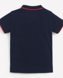 Childrens Clothing Summer New Short-sleeved Childrens T-shirt Knitted Boys Polo