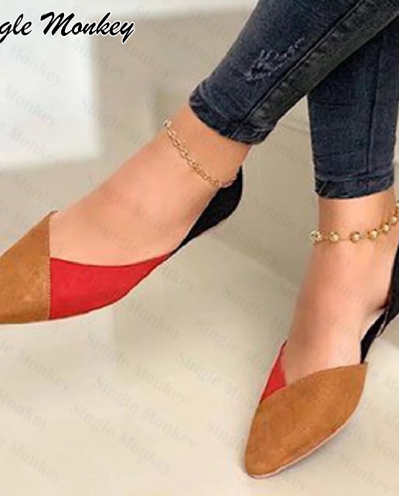 Flats Shallow Women Loafers Shoes Fashion Mixed Colors Summer Sandals Casual Soft Mules Shoes Lady 2022 Designer New Wom