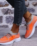 Womens Shoes Sneakers Breathable Knitted Casual Woman Vulcanized Shoes Lace Up Ladies Flats Female Spring Running Socks