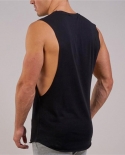 Muscleguys فارغة صالات رياضية تانك القمم رجل الصلبة القطن كمال الاجسام الملابس اللياقة البدنية الرجال القميص تجريب بلا أكمام ستر