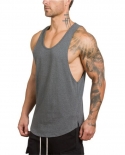Fitness Mens Gym Tank Top Bodybuilding Vest Cotton Sports Stringer Tanktop Summer Outdoor Training Clothing Sleeveless S