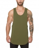 Fitness Mens Gym Tank Top Bodybuilding Vest Cotton Sports Stringer Tanktop Summer Outdoor Training Clothing Sleeveless S