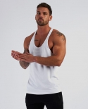 Summer Fashion Mens Sleeveless Solid Color Pure Cotton Gym Fitness And Bodybuilding Singlet Outdoor Running Sports Musc