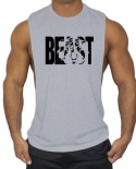 Gym Clothing Bodybuilding Fitness Men Tank Top Workout Letters Vest Muscle Stringer Sportswear Undershirt Sleeveless Shi