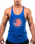 Newest Brand Gym Clothing Bodybuilding And Fitness Tank Top Men Cotton Us Flag Sleeveless Shirt Vest Mens Undershirt Siz