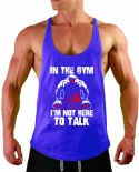 Gym Stringer Tank Top Mens Sportswear Undershirt Bodybuilding Men Fitness Clothing Y Back Workout Vest Sleeveless Shirtt