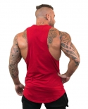 Summer Fitness Mens Tank Top Bodybuilding Stringer Cotton Gym Undershirt Solid Sleeveless Shirt Workout Muscle Vesttank 