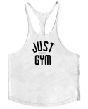 Men Casual Fashion Y Back Sleeveless Tank Top Gym Fitness Bodybuilding Trainning Vest Summer Cool Workout Clothingtank T