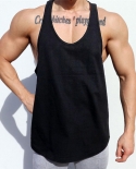 Summer  Men Sleeveless T Shirt Quick Dry Mesh Gym Tank Tops Bodybuilding Clothing Undershirt Fitness Stringer Running Ve