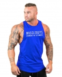 Cotton Gym Tank Tops Men Sleeveless Tanktops For Boys Bodybuilding Clothing Undershirt Fitness Stringer Workout Vesttank