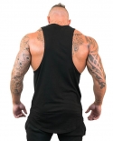 Mens Fitness Loose Gym Vest Fashion Casual O Neck Breathable Cotton Solid Undershirts Male Bodybuilding Stringer Tank T