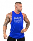New Summer Gym Clothing Cotton Bodybuilding Tank Top Fitness Mens Vest Workout Tops Muscle Sleeveless Singlettank Tops