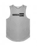 Mens Bodybuilding Tanktop Summer New Tide Youth Fitness Sleeveless T Shirt Mesh Undershirt Personality Muscle Vest Gym 