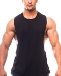 Brand Gym Clothing Fitness Mens Open Side Cut Off Tshirts Dropped Armholes Bodybuilding Tank Tops Workout Sleeveless Ves