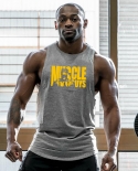 Muscle Guys Brand Clothing Summer Bodybuilding Vest Fitness Mens Cotton Ank Top Sleeveless Undershirt Gym Stringer Singl