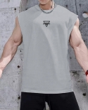 Summer Muscular Man Sleeveless T Shirt Gym Fitness Workout Tank Tops Bodybuilding Breathable Loose Basketball Sports Men