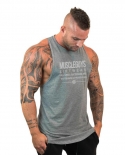 Brand Bodybuilding Stringer Tank Top Men Fitness Singlets Cotton Sportwear Gym Vest Workout Sleeveless Undershirttank To