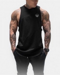 Summer Cotton Fitness Sleeveless T Shirt Muscleguys Bodybuilding Vest Mens Gym Stringer Tank Tops  Mens Bodybuilding Ta