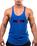 Summer Mens Just Gyms Tank Top Bodybuilding Cotton Sleeveless Brand Fitness Vest Muscle Male Fashion Leisure Y Back Unde