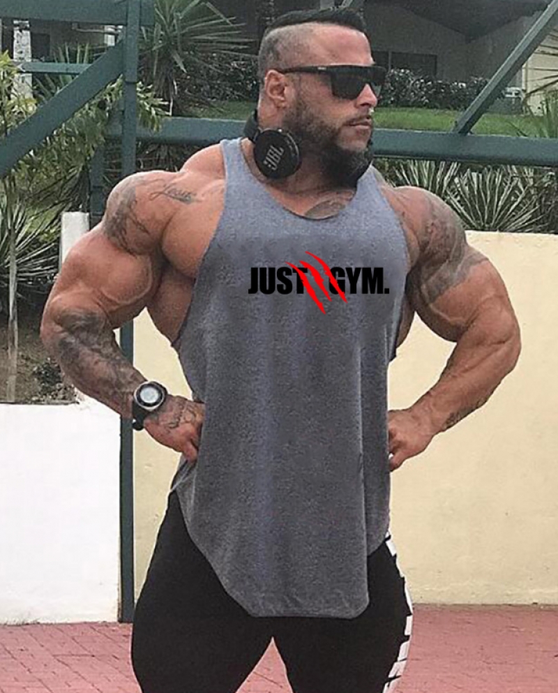 Summer New Arrival Mens Tank Top Bodybuilding Sleeveless T Shirt Muscle Tranning Vests Gym Clothing Cotton Fitness Sing