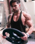 Brand Bodybuilding Stringer Tank Top Men Musculation Solid Vest Gyms Clothing Fitness Men Undershirt Plain Tank Sleevele